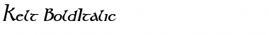 Download Kelt BoldItalic Font Title Preview