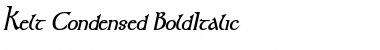Download Kelt Condensed BoldItalic Font Title Preview