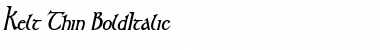 Download Kelt Thin BoldItalic Font Title Preview