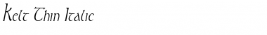 Download Kelt Thin Italic Font Title Preview