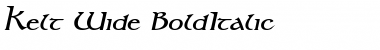 Download Kelt Wide BoldItalic Font Title Preview