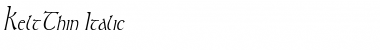 Download KeltThin Italic Font Title Preview