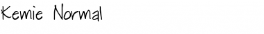 Download Kemie Normal Font Title Preview