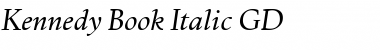 Download Kennedy GD Book Italic Font Title Preview