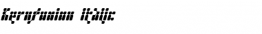 Download Kernfusion Italic Font Title Preview