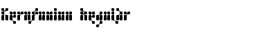 Download Kernfusion Regular Font Title Preview