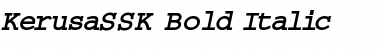 Download KerusaSSK Bold Italic Font Title Preview
