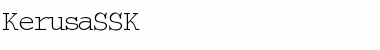 Download KerusaSSK Regular Font Title Preview