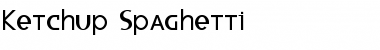 Download Ketchup Spaghetti Regular Font Title Preview
