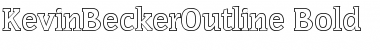 Download KevinBeckerOutline Bold Font Title Preview