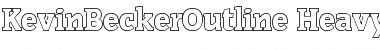 Download KevinBeckerOutline-Heavy Regular Font Title Preview
