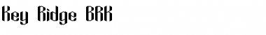 Download Key Ridge BRK Normal Font Title Preview