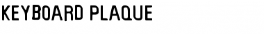 Download Keyboard Plaque Regular Font Title Preview