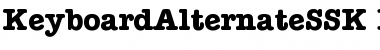 Download KeyboardAlternateSSK Bold Font Title Preview
