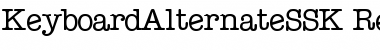 Download KeyboardAlternateSSK Regular Font Title Preview