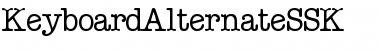 Download KeyboardAlternateSSK Regular Font Title Preview