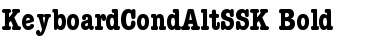 Download KeyboardCondAltSSK Bold Font Title Preview