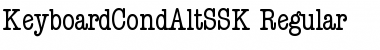 Download KeyboardCondAltSSK Regular Font Title Preview