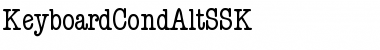 Download KeyboardCondAltSSK Regular Font Title Preview
