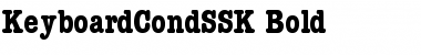 Download KeyboardCondSSK Bold Font Title Preview
