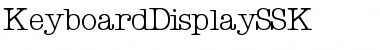Download KeyboardDisplaySSK Regular Font Title Preview