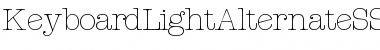 Download KeyboardLightAlternateSSK Regular Font Title Preview
