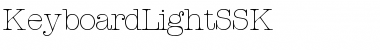Download KeyboardLightSSK Regular Font Title Preview