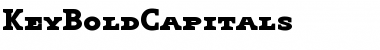 Download KeyBoldCapitals Regular Font Title Preview