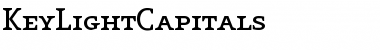 Download KeyLightCapitals Regular Font Title Preview