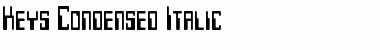 Download Keys Condensed Italic Font Title Preview