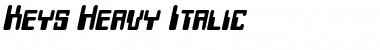 Download Keys Heavy Italic Font Title Preview
