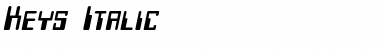 Download Keys Italic Font Title Preview