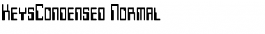Download KeysCondensed Normal Font Title Preview
