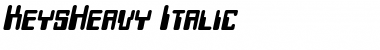 Download KeysHeavy Italic Font Title Preview