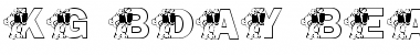 Download KG BDAY BEAR Regular Font Title Preview