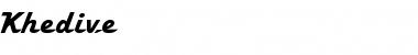 Download Khedive Normal Font Title Preview