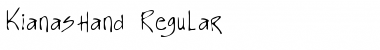 Download KianasHand Regular Font Title Preview