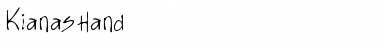 Download KianasHand Regular Font Title Preview