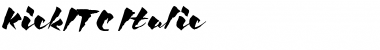 Download KickITC BoldItalic Font Title Preview