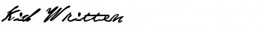 Download Kid Written Regular Font Title Preview