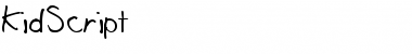 Download KidScript Regular Font Title Preview