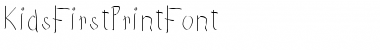 Download KidsFirstPrintFont Regular Font Title Preview