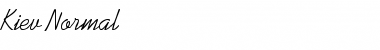 Download Kiev Normal Font Title Preview