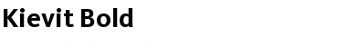Download Kievit Regular Font Title Preview