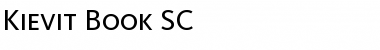 Download Kievit Regular Font Title Preview