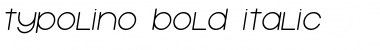 Download Typolino Bold Italic Font Title Preview