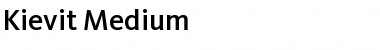 Download Kievit Regular Font Title Preview