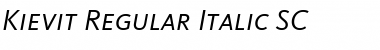 Download Kievit Italic Font Title Preview