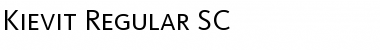 Download Kievit Regular Font Title Preview