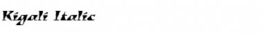 Download Kigali RomanItalic Font Title Preview